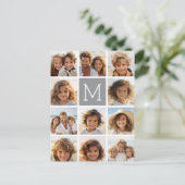Carte Postale 11 Collage de photos Monogramme PEUT MODIFIER LA C (Debout devant)