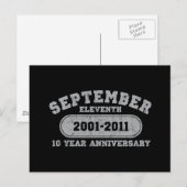 Carte Postale 11 septembre - 2011 Anniversaire (Devant / Derrière)