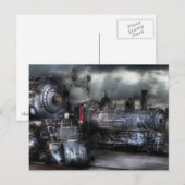 Carte Postale 1218 - En attente du départ (Devant / Derrière)