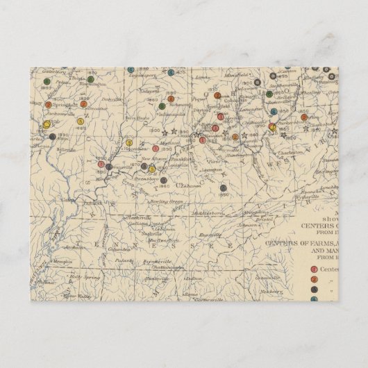 Carte Postale 126 Centres de population, fermes (Devant)