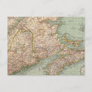 Carte Postale 129 Maine, Nouvelle-Écosse, Nouveau-Brunswick, Qué