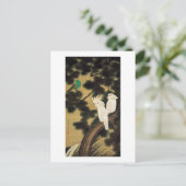 Carte Postale 12. 老 松 鸚 図, 冲 Pin & Parrot, Jakuchu, 若 (Debout devant)