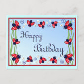 Carte Postale 12 coccinelles (Devant)