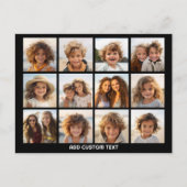 Carte Postale 12 Collage photo avec Arrière - plan noir (Devant)