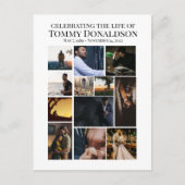 Carte Postale 12 Collage photo d'enterrement (Devant)