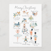 Carte Postale 12 Jours de Noël Photo personnalisée (Devant)