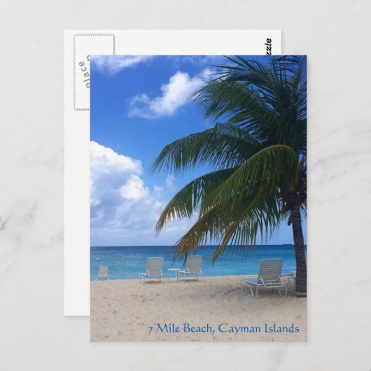 Carte Postale 12 Km Beach, îles Caïmans (Devant / Derrière)