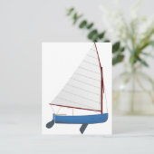 Carte Postale 12 Pied Voile Dinghy (Debout devant)