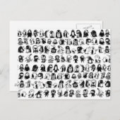 Carte Postale 132 pingouins (Devant / Derrière)