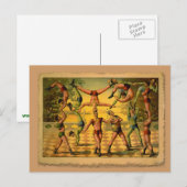 Carte Postale 13 acrobates Poster du Vieux Cirque sur les tee-sh (Devant / Derrière)