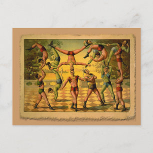 Carte Postale 13 acrobates Poster du Vieux Cirque sur les tee-sh