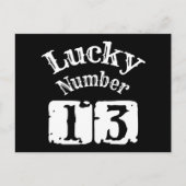 Carte Postale 13 - Lucky Numéro 13 Chuck (Devant)
