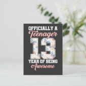 Carte Postale 13e anniversaire 2008 Incroyable Adolescent offici (Debout devant)
