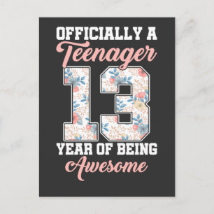 Carte Postale 13e anniversaire 2008 Incroyable Adolescent offici