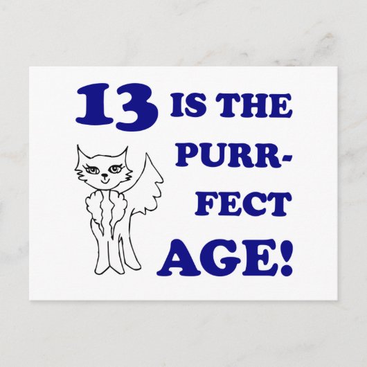 Carte Postale 13e anniversaire de naissance (Devant)
