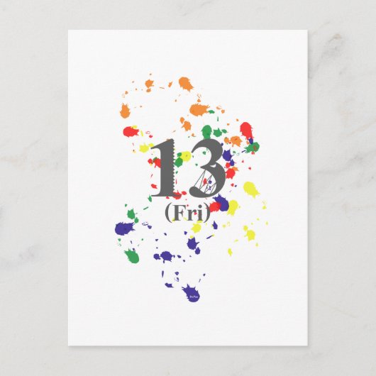 Carte Postale 13ème Vendredi (Devant)