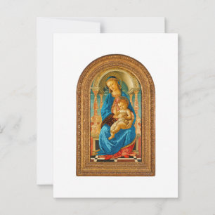 Carte Postale 1470 Botticelli Madonna et l'enfant incarné