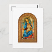 Carte Postale 1470 Botticelli Madonna et l'enfant incarné (Devant / Derrière)