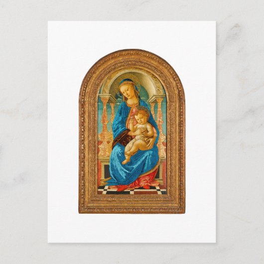 Carte Postale 1470 Botticelli Madonna et l'enfant incarné (Devant)