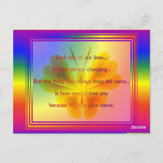 CARTE POSTALE 14.05.03.07.01.JOUR DES MÈRES (Dos)