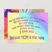 CARTE POSTALE 14.05.06.3.JOUR DES MÈRES (Devant / Derrière)