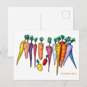 Carte Postale 14 Carotte Art (Devant / Derrière)