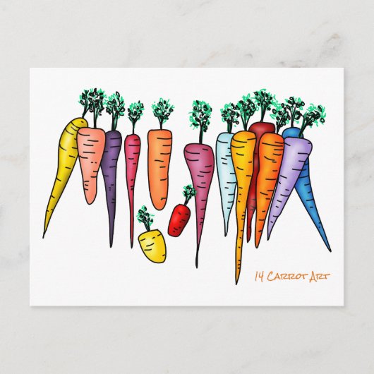 Carte Postale 14 Carotte Art (Devant)