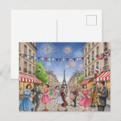 Carte Postale 14 juillet (Devant / Derrière)