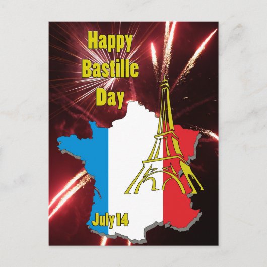 Carte Postale 14 juillet (Devant)