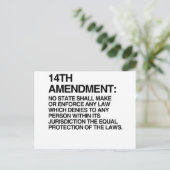 CARTE POSTALE 14E AMENDEMENT (Debout devant)