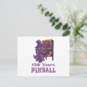 Carte Postale 150 Ans Pinball Wizard Arcade Anniversaire (Debout devant)