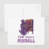Carte Postale 150 Ans Pinball Wizard Arcade Anniversaire (Devant / Derrière)