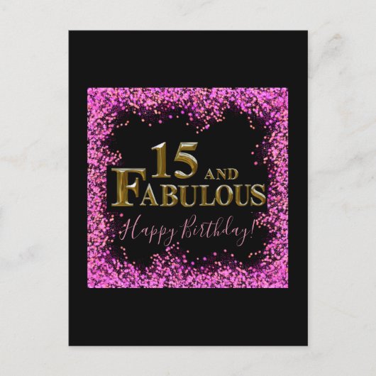 Carte Postale 15e anniversaire  (Devant)