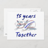 Carte Postale 15ème. Anniversaire (Devant / Derrière)