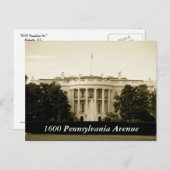 Carte Postale 1600 Pennsylvania Avenue (Devant / Derrière)