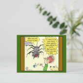 Carte Postale 1605 Caricature De La Peur Des Araignées (Debout devant)