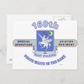 CARTE POSTALE 160E SOAR DU RÉGIMENT D'AVIATION D'OPÉRATION SPÉCI (Devant / Derrière)