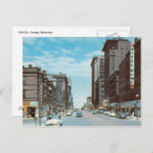 Carte Postale 16th St., Omaha, Nebraska Vintage (Devant / Derrière)