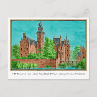 Carte Postale 1729 A. de Haen Dutch Kasteel WESTERVELT .... Card