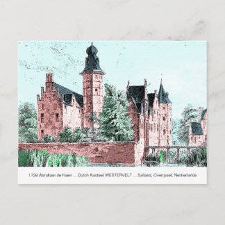 Carte Postale 1729 A. de Haen Dutch Kasteel WESTERVELT Postcard