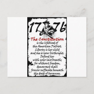 CARTE POSTALE 1776