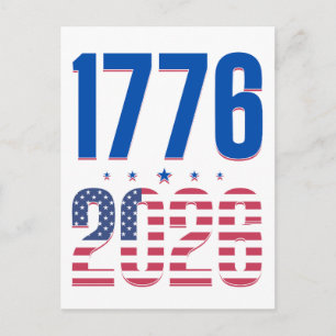 Carte Postale 1776 2026 250 ans de liberté