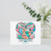 Carte Postale 17 fév Love Your Pet Day (Debout devant)