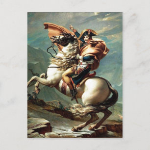 Carte Postale 1801 Napoléon Traversant les Alpes, Jacques-Louis 