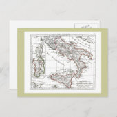 Carte Postale 1806 Map - L'Italie (Sud) (Devant / Derrière)