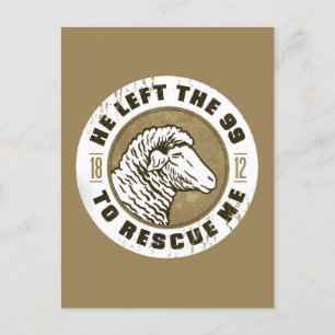 Carte Postale 1812 Mouton Il Quitta le Mouton pour Me Secourir