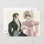 Carte Postale 1823 Antique Homme Mariage Femme Mode (Devant / Derrière)