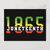 Carte Postale 1865, 1865, fête de la liberté noire (Devant)