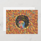 Carte Postale 1865, Jour de la liberté noire (Devant / Derrière)