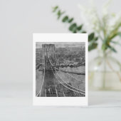 Carte Postale 1870 s New York City Brooklyn Bridge Construction (Debout devant)